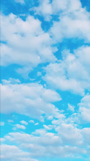 簡約藍色美學多雲天空