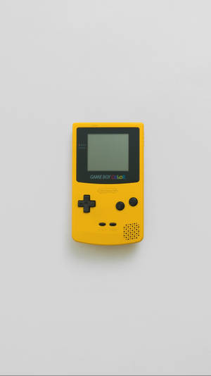 簡約黃色 Game Boy Color 桌布