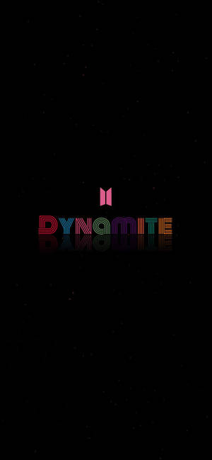 簡約黑色BTS Dynamite標誌 — BTS 美學 壁紙