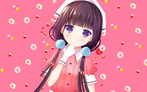 粉紅動漫美學舞花桌布 — 粉紅美學 GIF 壁紙