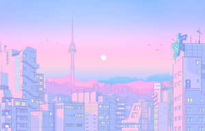 粉紅動漫美學圖片 — 粉紅美學 GIF 壁紙
