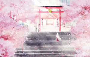 粉紅動漫美學圖片 — 粉紅美學 GIF 壁紙