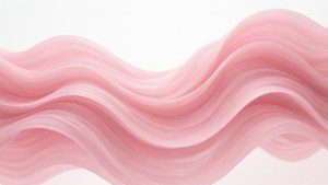 流動的淺粉紅波浪，營造現代抽象美感。 — 淺粉美學 壁紙