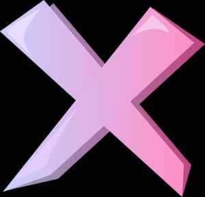 粉色字母X圖形