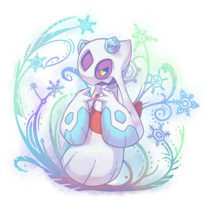 精緻雪妖女藝術畫作 — 动漫手机 壁紙