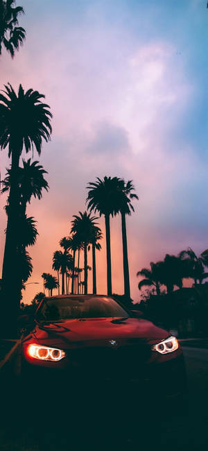 紅色 BMW 3 系列汽車 iPhone — iPhone 11 Pro 壁紙