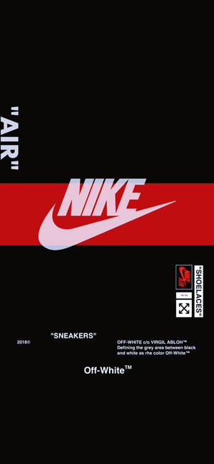紅色條紋Nike iPhone標誌 — iPhone 14 壁紙