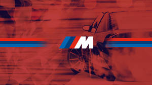 紅色汽車煙霧 BMW M 標誌 — 宝马 壁紙