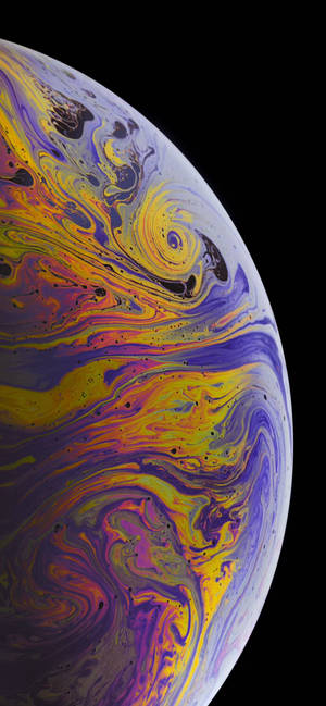 紫水晶地球 iPhone Xs 桌布 — iPhone Xs 壁紙