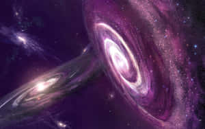 紫色星系的綺麗之美 — 紫色星系 壁紙