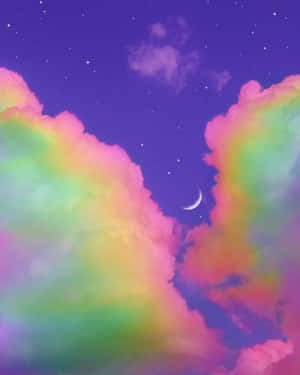 繽紛幻境 - 夢幻彩虹美學背景 — 彩虹美学 壁紙