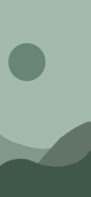 绿色美学背景 — iPhone 14 Pro Max 壁紙