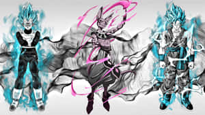 「與悟空、貝吉塔一行人並肩作戰，探索《龍珠超》的全新世界！」 — 龙珠超 壁紙