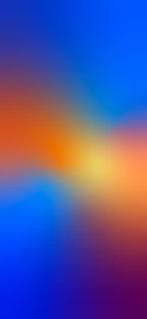 藍色與橙色背景 — iPhone 16 Pro Max 壁紙