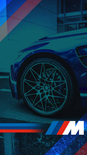 藍色車胎 BMW M 標誌 — 宝马 壁紙
