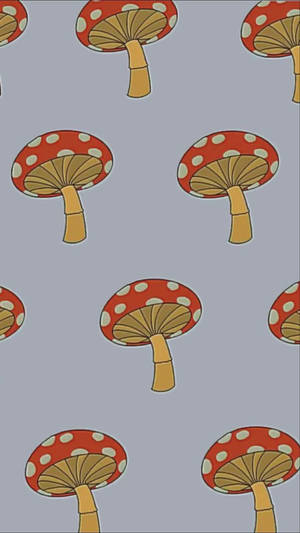 蘑菇美學圖案