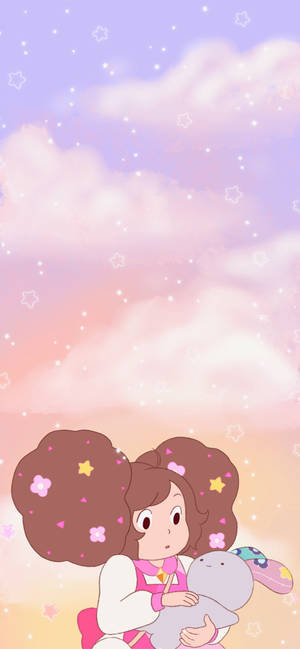 蜜蜂與 puppycat — 银河 A17 壁紙