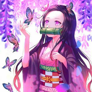 蝴蝶鬼滅之刃禰豆子
