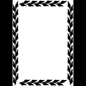 裝飾性葉片邊框設計