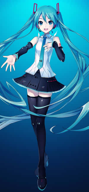 初音未来背景 — Moto E13 壁紙