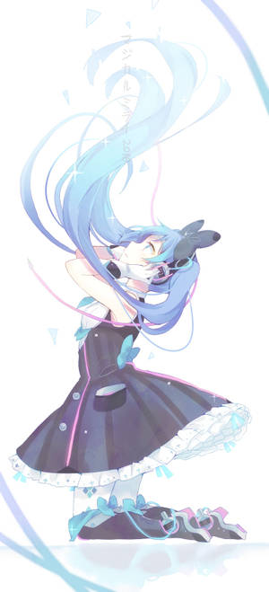 酷炫 HD 動漫藝術 初音未來 桌布 — iPhone 12 壁紙