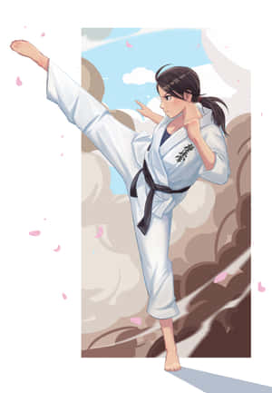 身穿传统白色道服的武术家 — 小米Mix 壁紙