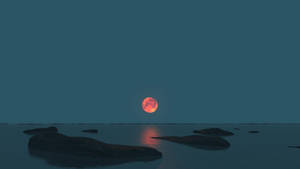 远方月夜星空 — 月亮夜空 壁紙