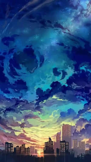 迷人动漫风景与樱花绽放