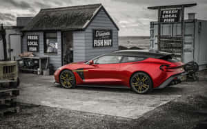 迷人風景中的Aston Martin Vanquish — Steam Deck 壁紙