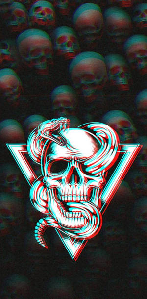迷幻美學骷髏與蛇
