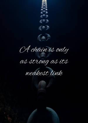 预览壁纸链条、力量、弱点、联结、短语 — Oppo Pad 5 壁紙