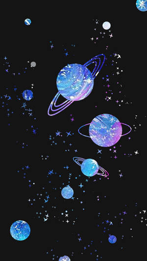 銀河與行星 Tumblr 美學桌布 — Tumblr 美學 壁紙