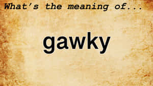 Gawky [桌布] — 棕色美学 壁紙