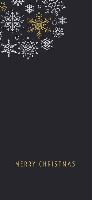 雪花聖誕快樂 iPhone桌布 — ROG Phone 9 Pro 壁紙