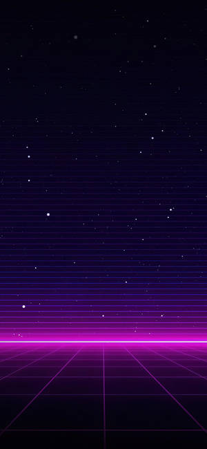 霓虹紫 Iphone 銀河條紋 — iPhone 18 Pro 壁紙