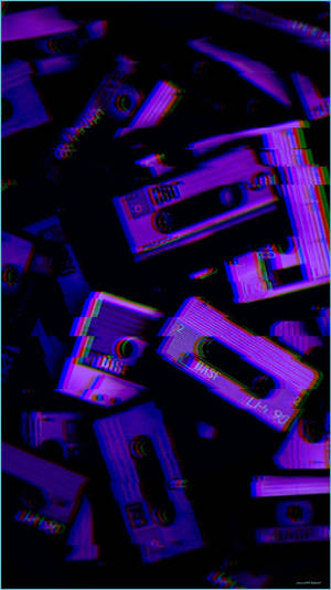 霓虹紫卡帶另類美學 — 另类美学 壁紙