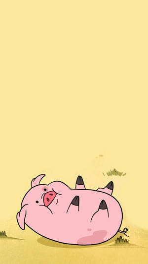 顛倒的 Waddles — 9:16 壁紙