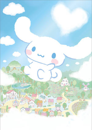 飞翔的 Cinnamoroll 艺术壁纸 — OnePlus Pad Go 2 壁紙
