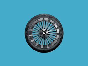高品质 Bridgestone Turanza QuietTrack 轮胎图片 — 淡蓝色 壁紙