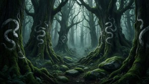 神秘森林，自然中暗藏斯莱特林元素。 — 斯莱特林美學 壁紙