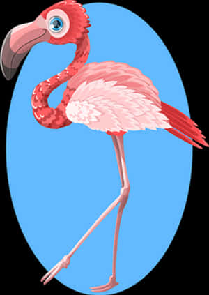 鮮豔火鶴插畫