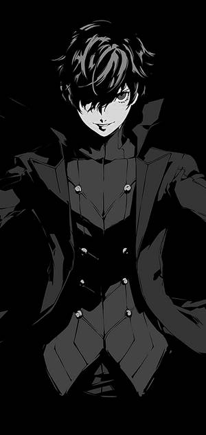 黑白動漫男孩 — 银河 A37 壁紙