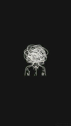 黑色迷幻人物 — 可愛的黑色 壁紙