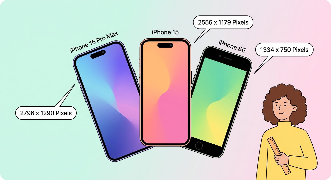 iPhone 桌布尺寸指南 — 每個型號